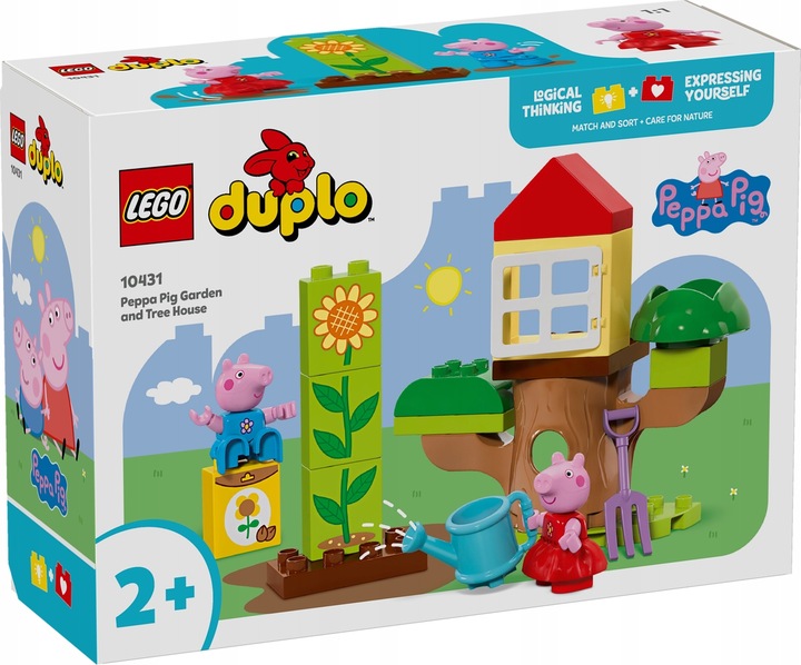 LEGO DUPLO ŚWINKA PEPPA Dom na drzewie 10431 +Torba - Duże klocki od 2 lat