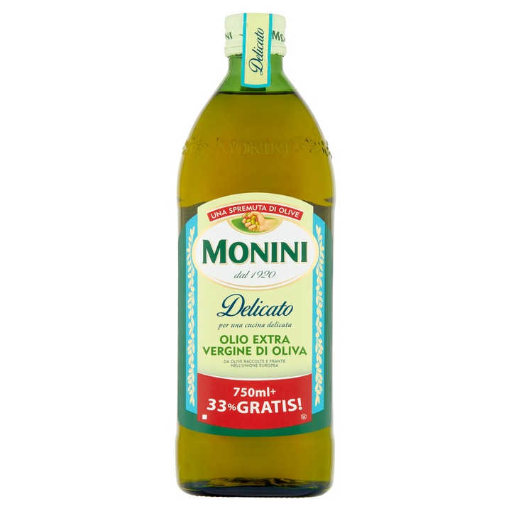 OLIWA Z OLIWEK MONINI DELICATO 750 ML +33% EXTRA VIRGIN TŁ. NA ZIMNO WŁOCHY