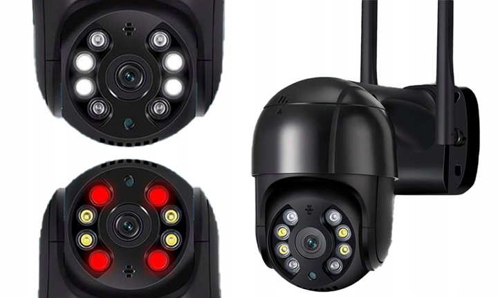 KAMERA OBROTOWA ZEWNĘTRZNA 8MP PRAWDZIWE 4K ULTRA UHD WIFI IP DETEKCJA 8MPx