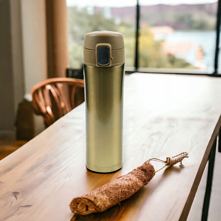 Kubek Termiczny jak termos do kawy na herbatę prezent z ustnikiem matowy