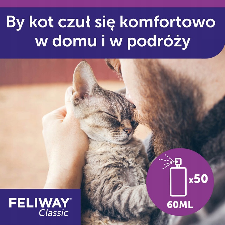 Feliway Classic Spray 60 ml Feromony relaksacyjne