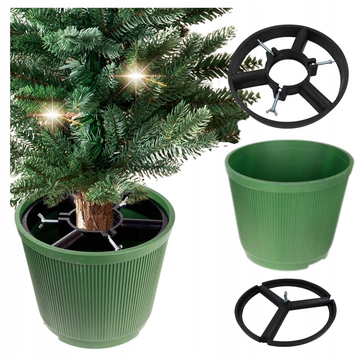 Stojak Choinkowy 10L Zielony Duży Na Choinkę Choinki Drzewko Wodę Stabilny