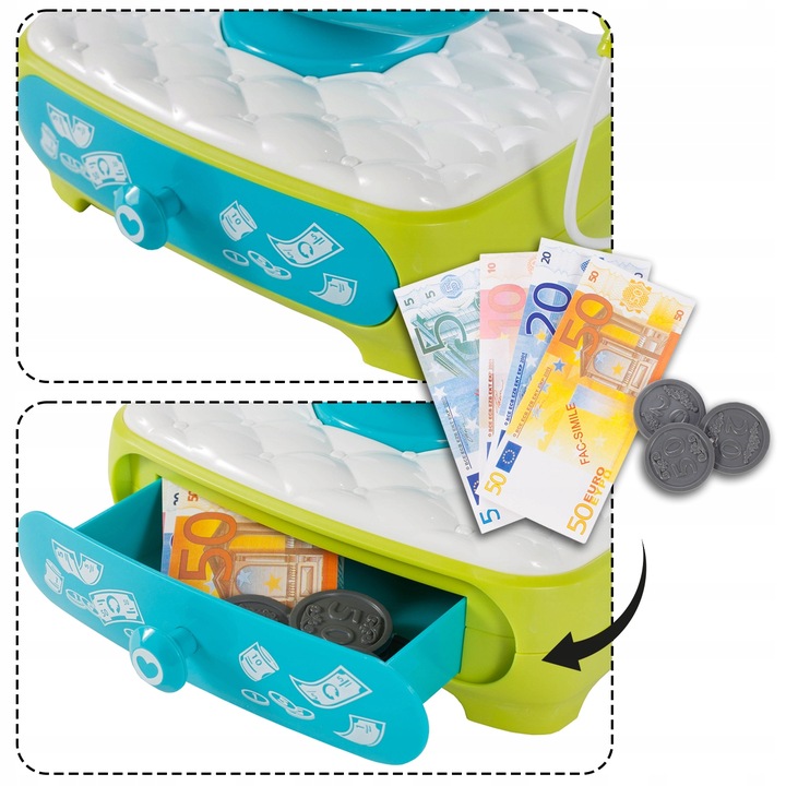 Kasa fiskalna sklepowa kalkulator czytnik sklep dla dzieci