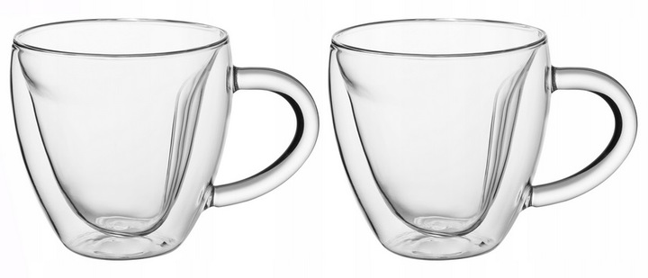 SZKLANKI FILIŻANKI TERMICZNE KUBKI DO HERBATY KAWY GRZAŃCA SERCA 250 ml