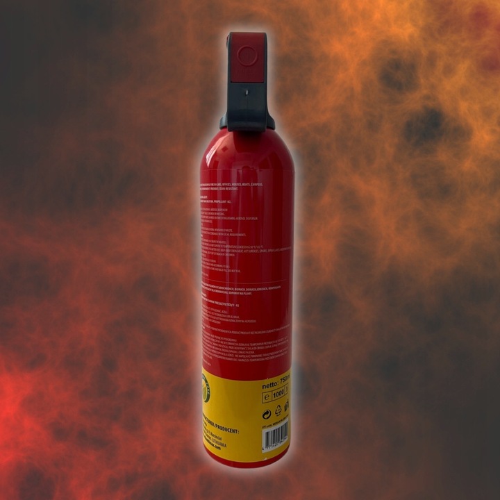 Spray Gaśnica Spray Gaśniczy Domowy 1000g A F Data Ważności 2028 R.