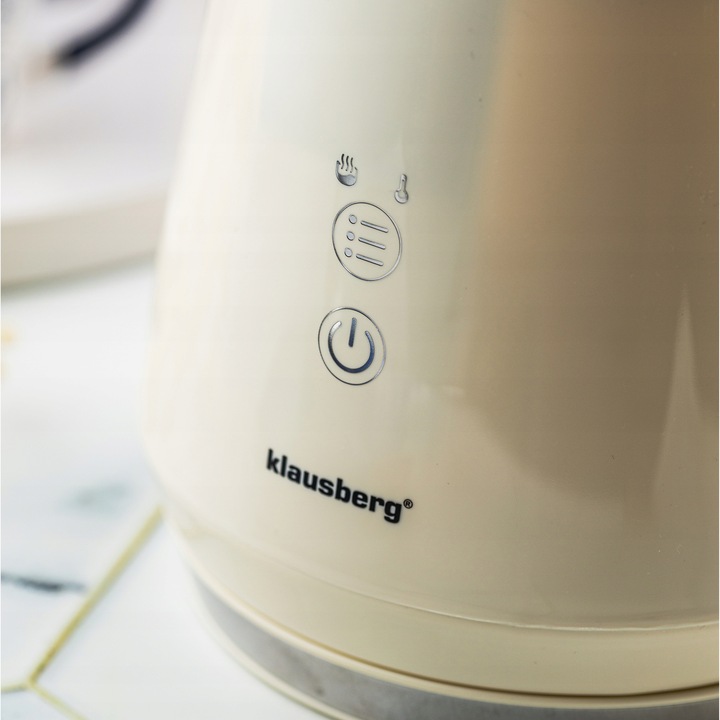 Czajnik elektryczny Klausberg KB-7893 szklany LED 1L Programy temperatury