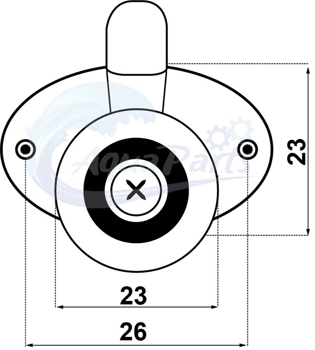 Komplet 8 rolek do kabiny prysznicowej AQUAFORM 23 mm