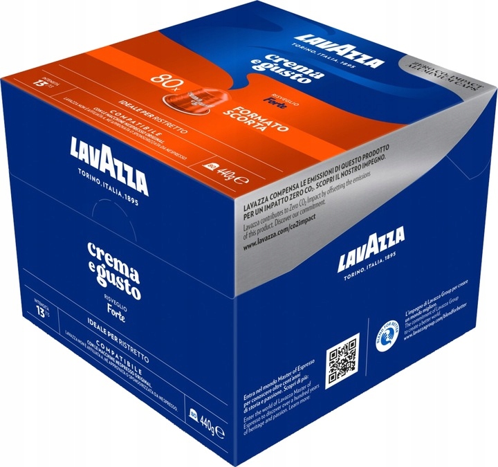 Kapsułki do NESPRESSO LAVAZZA Crema e Gusto FORTE 80 szt.