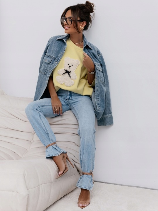 COCOMORE Sweter MIŚ Bear Czerwony Nowość