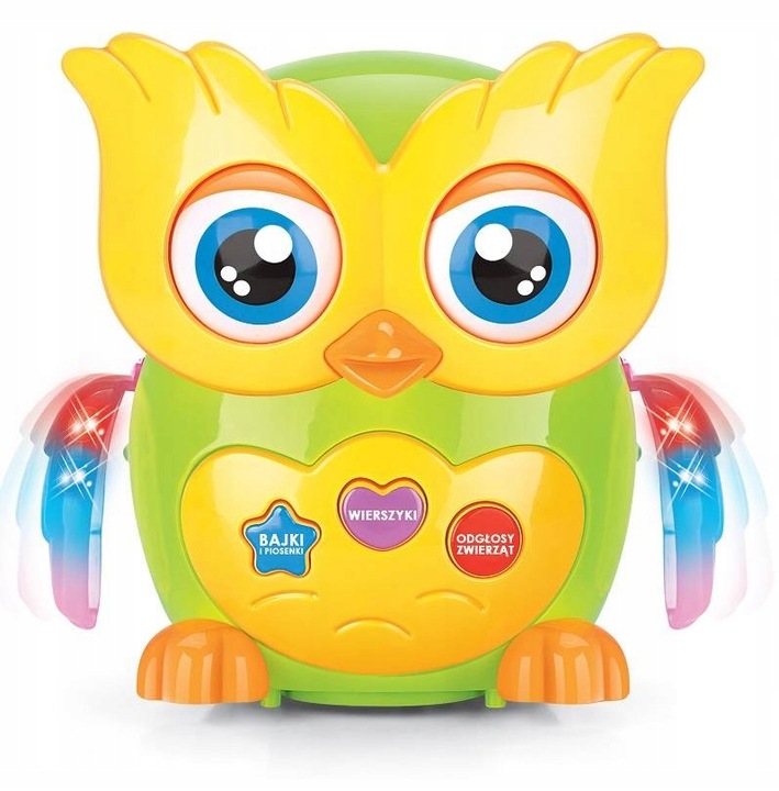 NA PREZENT Mądra Sowa Interaktywna Opowiada bajki chodzi