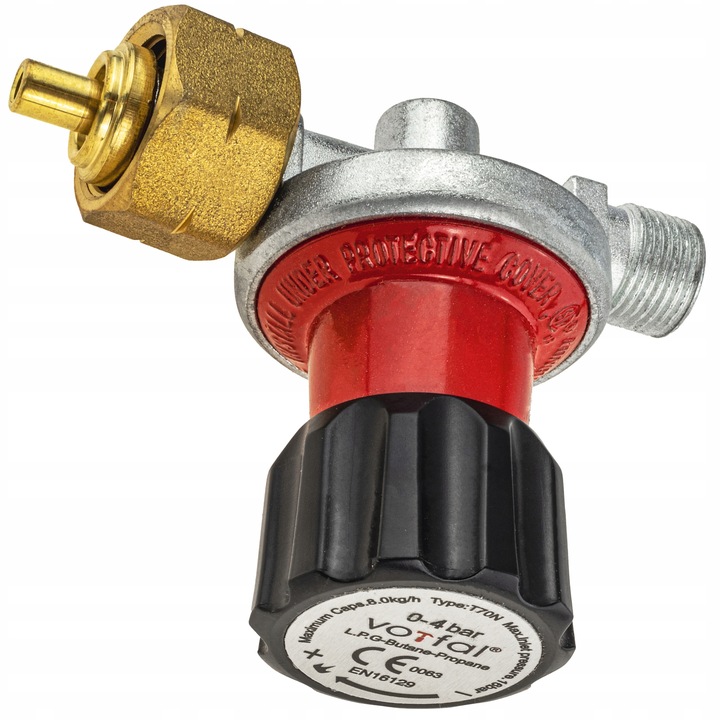 REDUKTOR GAZU REGULACJĄ CIŚNIENIA 0,5-4 BAR PROPAN BUTAN DO BUTLI PALNIKÓW