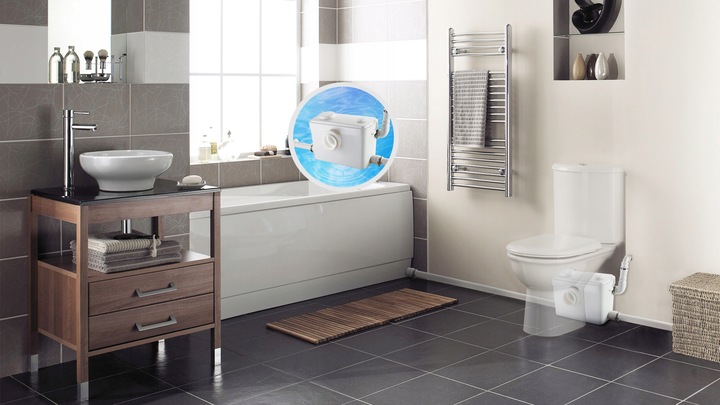 POMPA WC ROZDRABNIACZ MŁYNEK PRZEPOMPOWNIA DO WC