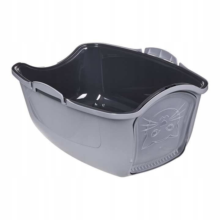 Zamknięta Duża Kuweta dla Kota na żwirek XL z filtrem grafit DIAMENTIQ