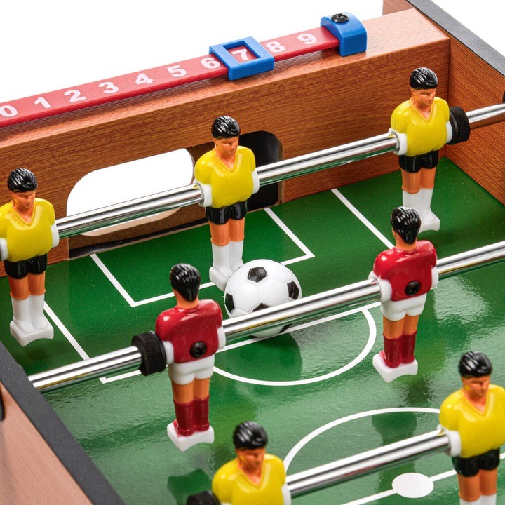 Mini stół do piłkarzyków małe piłkarzyki stołowe gra dla dzieci MDF Meteor