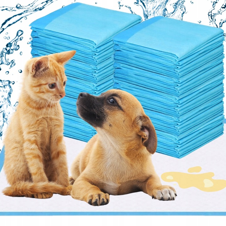 100 szt Podkłady chłonne higieniczne 60x60 maty do nauki higieny dla psa
