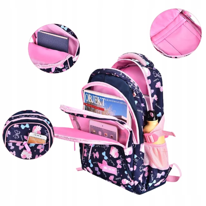 PLECAK SZKOLNY TOREBKA PIÓRNIK ZESTAW MŁODZIEŻOWY POJEMNY kl. 4-6