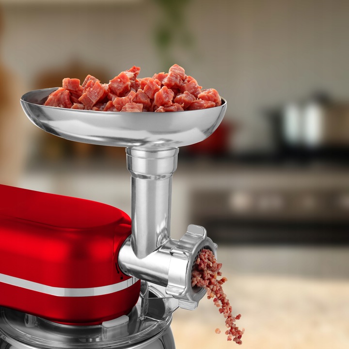 ROBOT KUCHENNY PLANETARNY MIKSER Z MISĄ BLENDER SZKLANY MASZYNKA DO MIĘSA