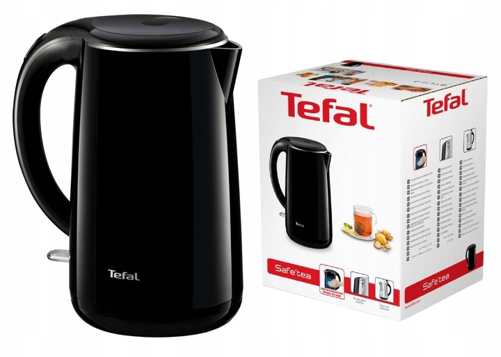 CZAJNIK TEFAL KO260830 CZARNY BLACK 1,7l ELEKTRYCZNY