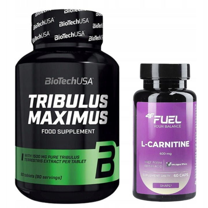 BIOTECH TRIBULUS MAXIMUS 90TABL TESTOSTERON SIŁA+ 4F FUEL L-CARNITINE