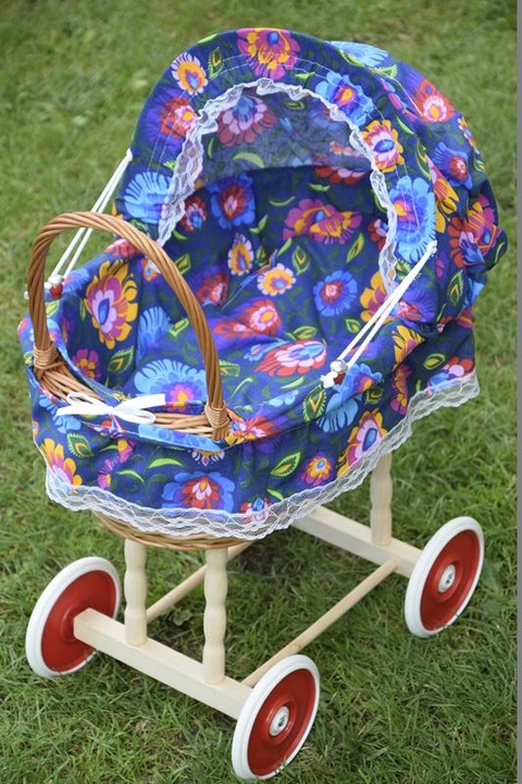 Wiklinowy wózek dla lalek wozek wózki 16 kolorów
