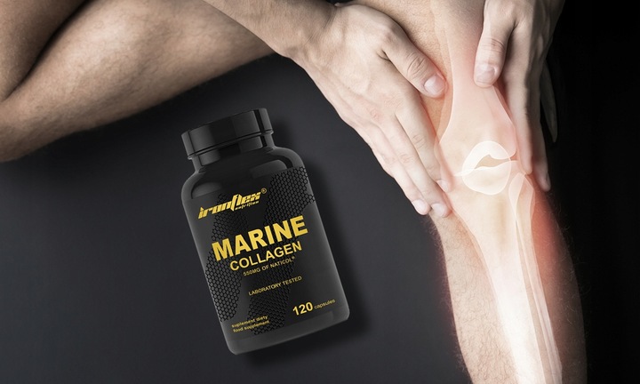 IRONFLEX KOLAGEN MORSKI RYBI 120kaps COLLAGEN MARINE KWAS HIALURONOWY WIT C