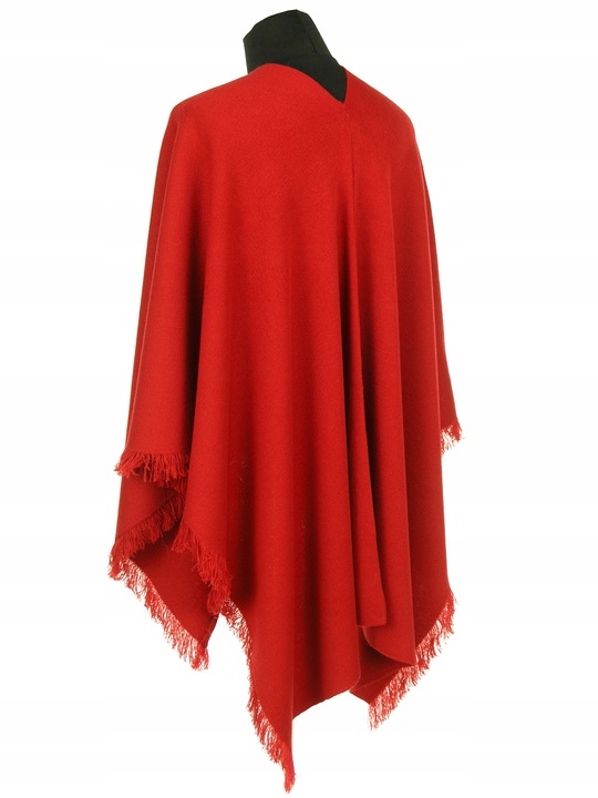 CZERWONE PONCZO Z HAFTEM R. UNI 42 - 48 50 52- 56