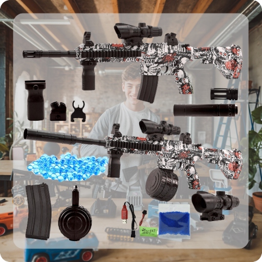 BEZPIECZNY WIELKI KARABIN NA KULKI ŻELOWE AUTOMAT MASZYNOWY PISTOLET BROŃ