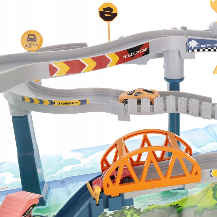 TOR WYŚCIGOWY JASKINIA LWA TOR SAMOCHODOWY ZESTAW 4 AUTKA