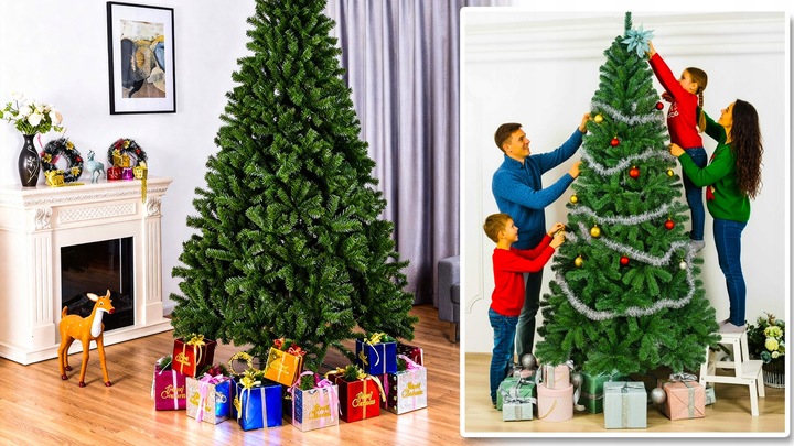 Choinka sztuczna jak żywa sosna zielona świąteczna dekoracyjna jodła 150 cm