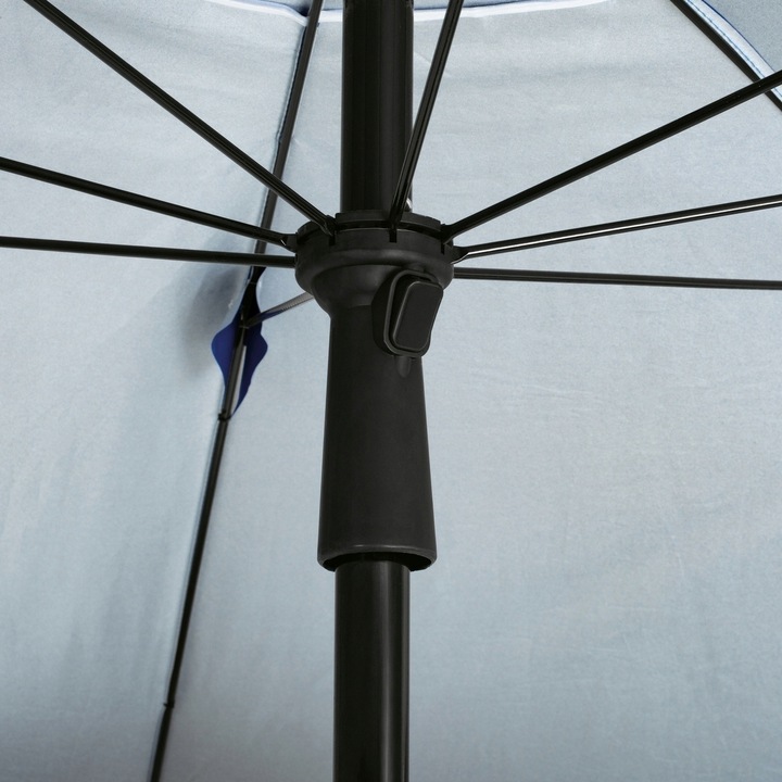 PARASOL PLAŻOWY Ogrodowy z POKROWCEM Niebieski DUŻY Tadar Deluxe XL 240 cm