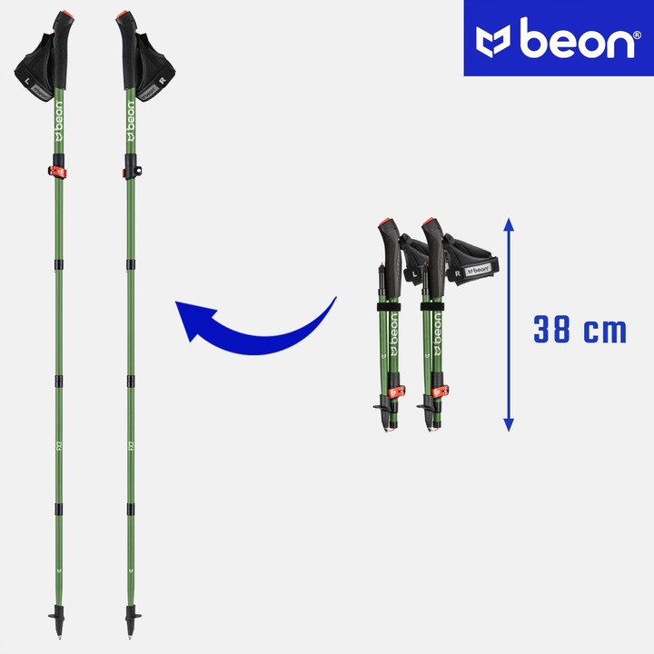 KIJE NORDIC WALKING SKŁADANE KIJKI DO CHODZENIA SPACEROWANIA REGULOWANE