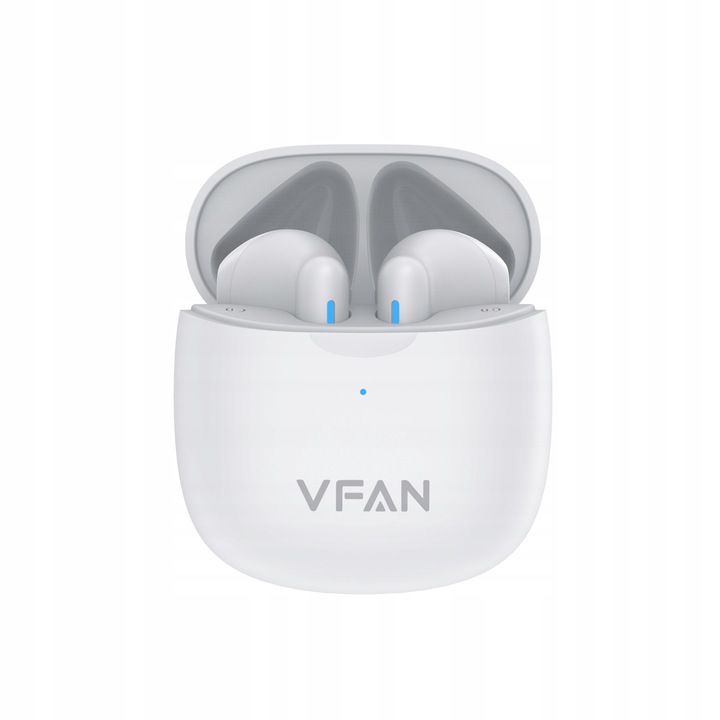 SŁUCHAWKI BEZPRZEWODOWE DOUSZNE BLUETOOTH 5.3 VFAN T06 BIAŁE