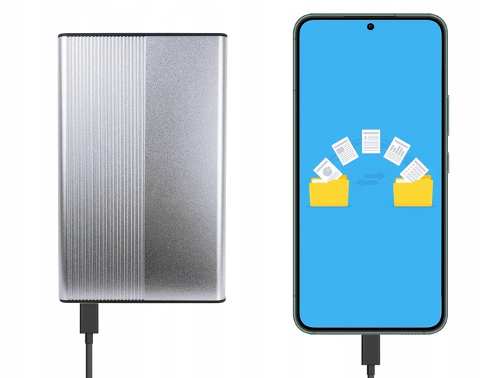 Kieszeń obudowa dysku HDD/SSD 2,5" SATA USB 3.2 USB-C -> USB-A | aluminium