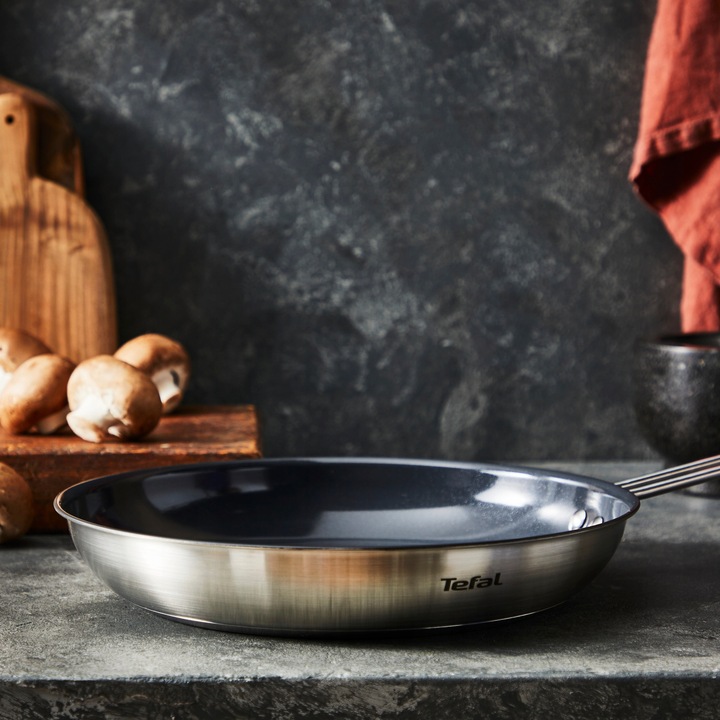 Patelnia TEFAL Nordica 20 cm stal indukcja powłoka ceramiczna