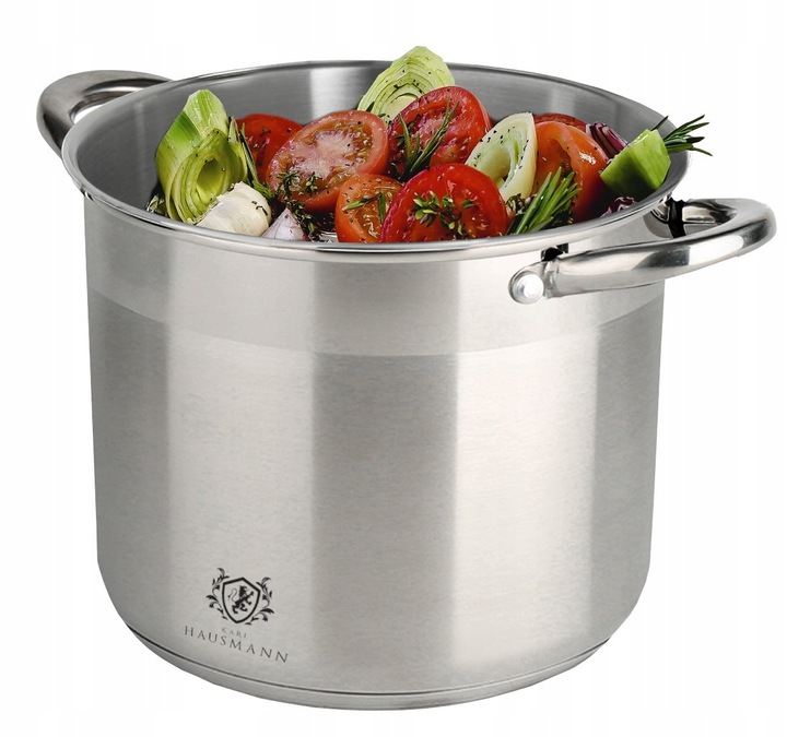 GARNEK DUŻY KUCHENNY GASTRONOMICZNY Z POKRYWĄ 22,5L SOLID STAL NIERDZEWNA