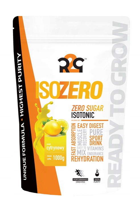R2G IsoZero Isotonic Izotonik Bez Cukru Węglowodany Elektrolity 1kg Cytryna