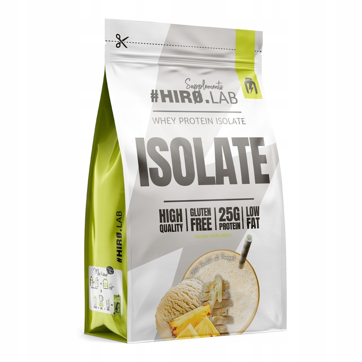 Izolat Białka BIAŁKO 700 g WPI ISO Whey Protein Isolate Ananas Hiro