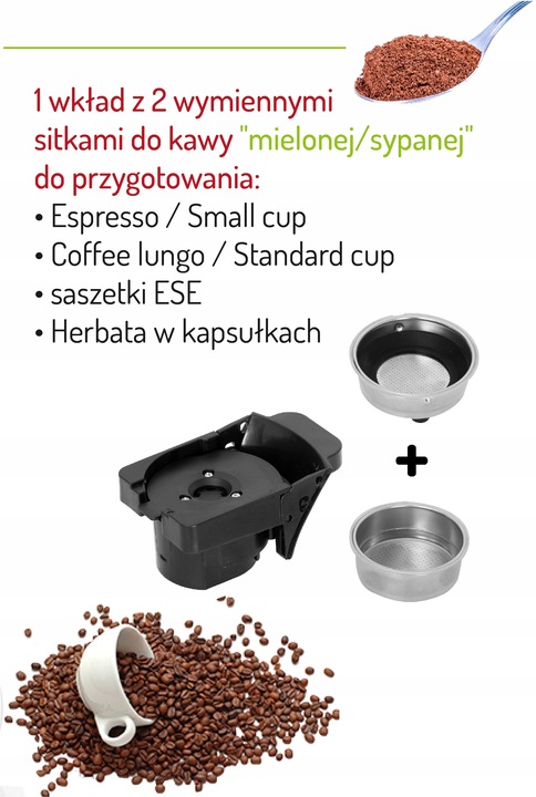 EKSPRES DO KAWY NA KAPSUŁKI DO DOLCE GUSTO 19 BAR