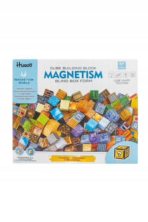 KLOCKI MAGNETYCZNE MOCNE KLOCKI SZEŚCIANY 25 EL