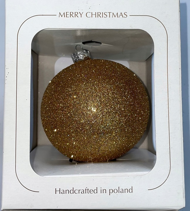 ZESTAW 10 sztuk ZDOBIONE OPAKOWANIE na BOMBKĘ choinkową 80, 100 lub 120 mm