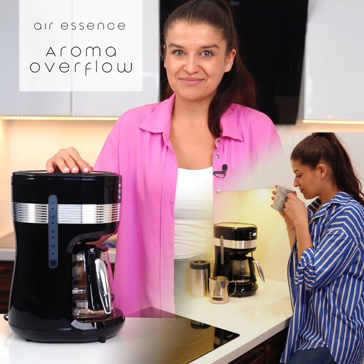 Ekspres przelewowy Air Essence Aroma OverFlow 1,4 l czarny