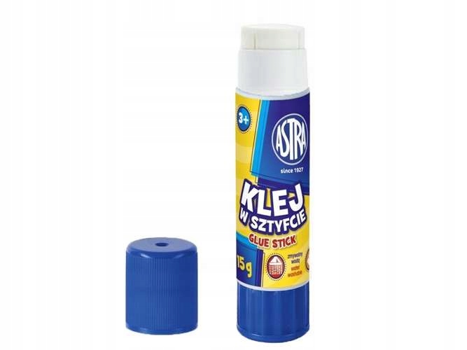 24x Astra KLEJ W SZTYFCIE Szkolny Biurowy Mocny Całe Pudełko 15g Astra