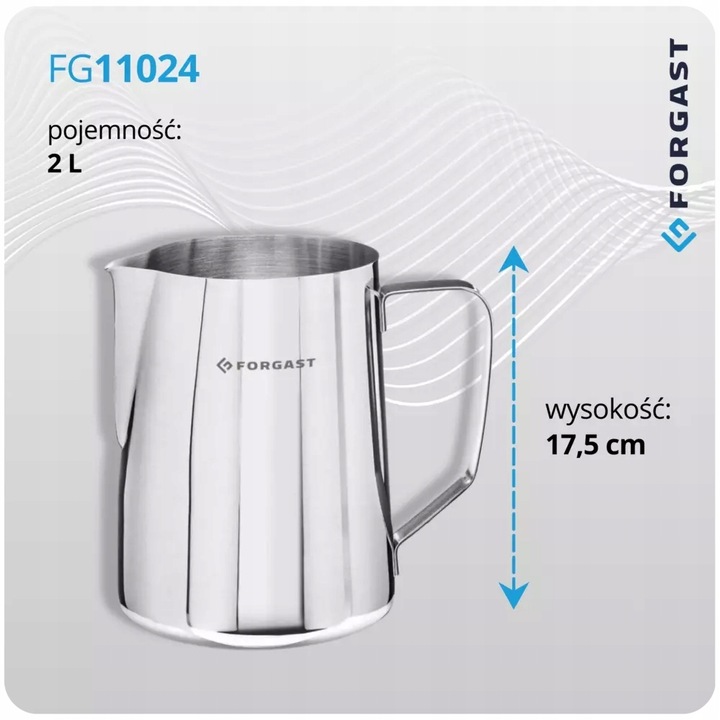 FORGAST DZBANEK STALOWY DO SPIENIANIA 2 L FG11024