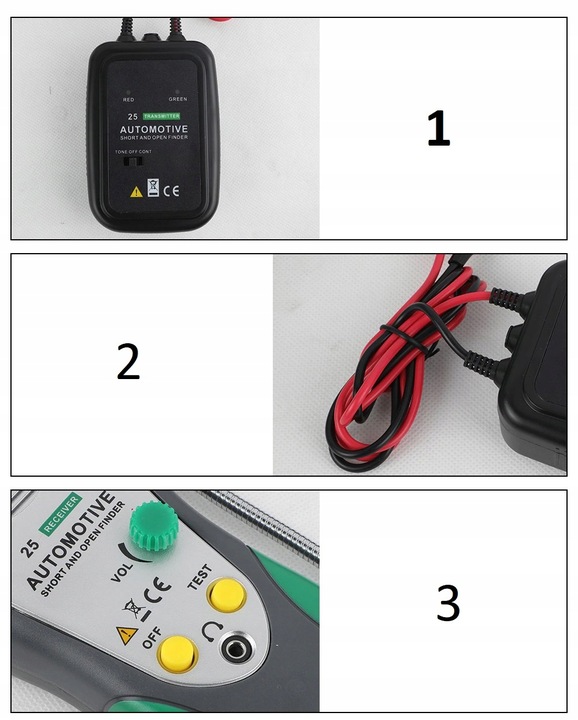 TESTER MIERNIK CIĄGŁOŚCI PRZEWODÓW KABLI PRZEWODÓW DUOYI DY25