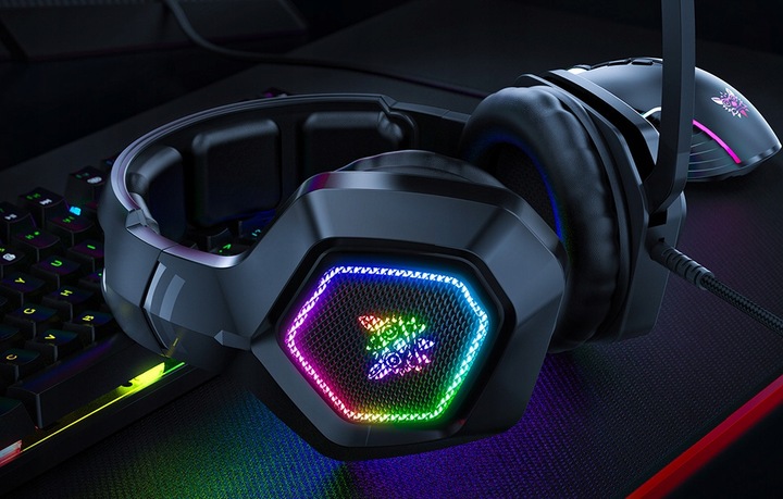 ONIKUMA PRZEWODOWE SŁUCHAWKI GAMINGOWE K10 NAUSZNE Z MIKROFONEM 2,2M ANC