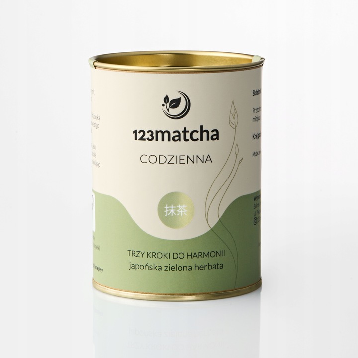 Zielona Herbata MATCHA Codzienna 100g JAPOŃSKA sproszkowana 123Matcha Latte