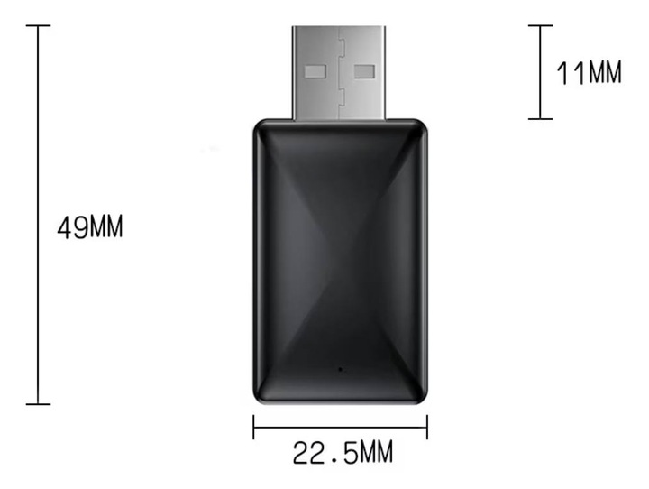 Bezprzewodowy Adapter Mini USB CarPlay do iPhone iOS ANDROID AUTO