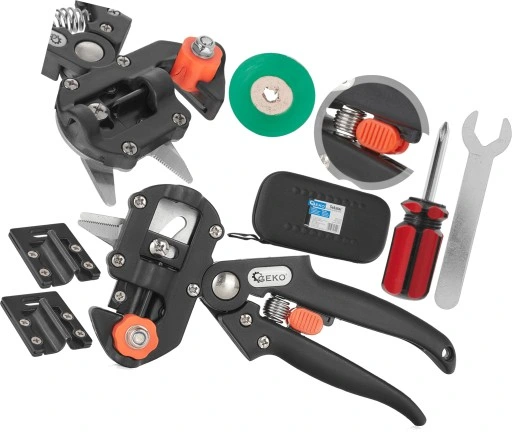 SEKATOR NOŻYCE DO SZCZEPIENIA DRZEW ROŚLIN KRZEWÓW WINOGRON ETUI + TAŚMA