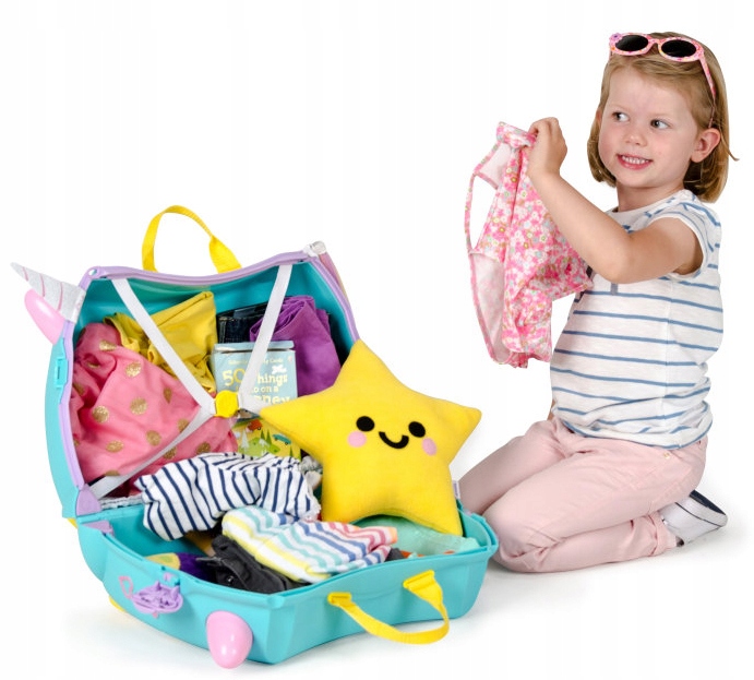 WALIZKA TRUNKI JEŻDŻĄCA WALIZECZKA JEŹDZIK UNICORN
