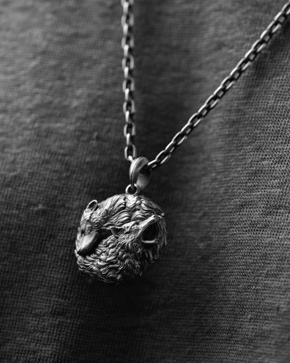 Srebrny wisiorek PAIR OF WOLVES